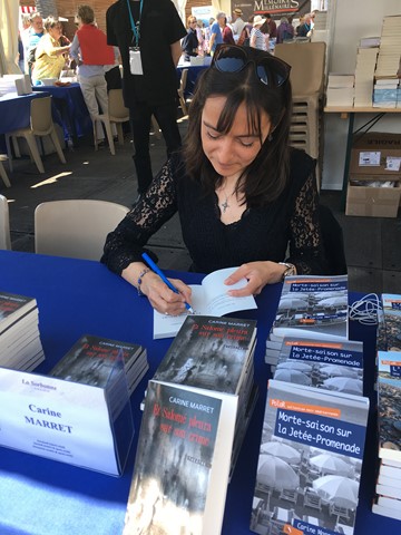 Carine Marret écrivain Festival livre Nice roman policier théâtre Et Salomé pleura sur son crime